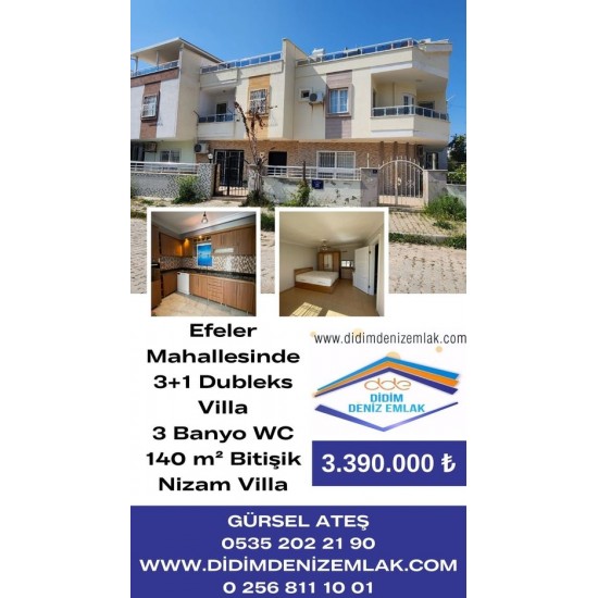 Didim 3+1 dubleks villa 3.390.000Didim 3+1 dubleks villa 3.390.000